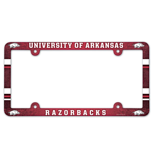 Arkansas Razorbacks Lic Plate Frame Full Color