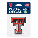 Wholesale-Texas Tech Red Raiders Perfect Cut Color Decal 4" x 4"