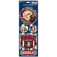Florida State Seminoles Prismatic Decal 4" x 11"