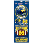 Wholesale-Michigan Wolverines Helmet Prismatic Decal 4" x 11"