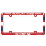 Philadelphia Phillies SLOGAN Lic Plate Frame Full Color