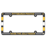 Pittsburgh Pirates SLOGAN Lic Plate Frame Full Color