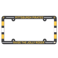 Pittsburgh Pirates SLOGAN Lic Plate Frame Full Color