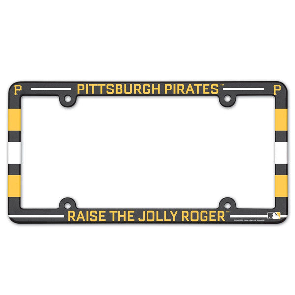 Pittsburgh Pirates SLOGAN Lic Plate Frame Full Color