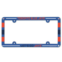 Toronto Blue Jays SLOGAN Lic Plate Frame Full Color