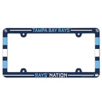 Tampa Bay Rays SLOGAN Lic Plate Frame Full Color