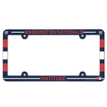 Washington Nationals SLOGAN Lic Plate Frame Full Color