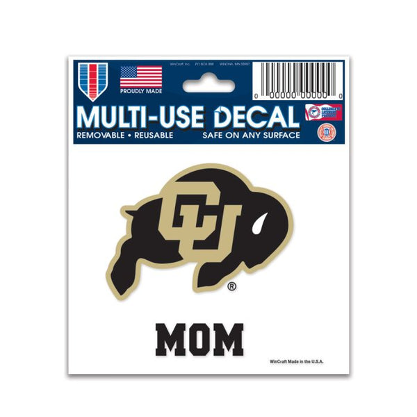 Wholesale-Colorado Buffaloes MOM Multi-Use Decal 3" x 4"