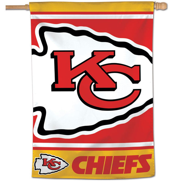 Kansas City Chiefs MEGA LOGO Vertical Flag 28" x 40"