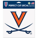 Wholesale-Virginia Cavaliers Perfect Cut Color Decal 8" x 8"