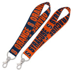 Wholesale-Syracuse Orange Lanyard Key Strap 1"