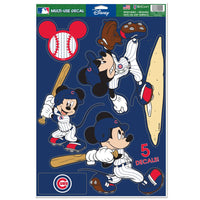 Chicago Cubs / Disney MICKEY Multi-Use Decal 11" x 17"