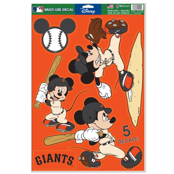 San Francisco Giants / Disney MICKEY Multi-Use Decal 11" x 17"