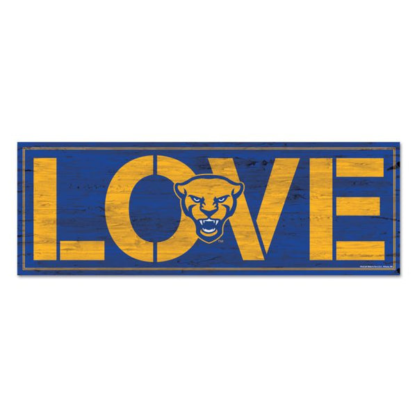 Wholesale-Pittsburgh Panthers Wood Sign 8"x23" 1/4" thick