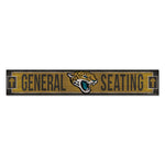 Jacksonville Jaguars Wood Sign 6"x36" 3/8" thick