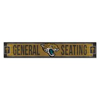 Jacksonville Jaguars Wood Sign 6"x36" 3/8" thick