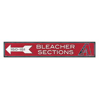 Arizona Diamondbacks Wood Sign 6"x36" 3/8" thick