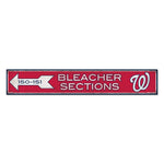 Washington Nationals SECTIONS Wood Sign 6"x36" 3/8" thick