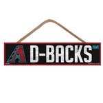 Arizona Diamondbacks Wood Sign-with Rope 4" x 17"