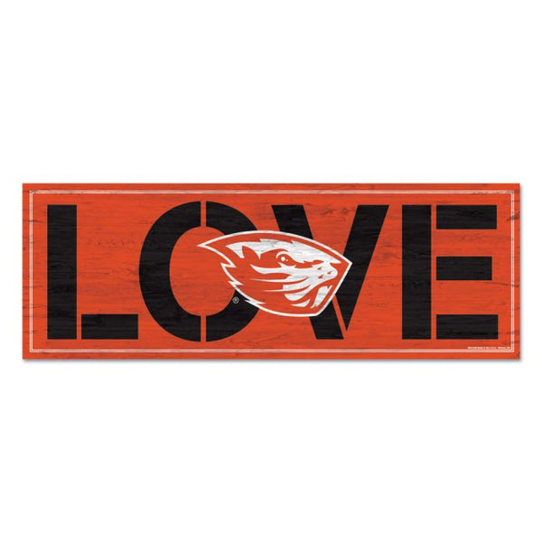 Wholesale-Oregon State Beavers Wood Sign 8"x23" 1/4" thick