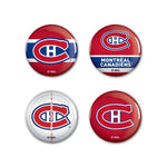 Montreal Canadiens Button 4 Pack 1 1/4" Rnd