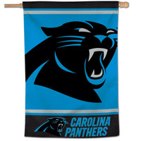 Carolina Panthers MEGA LOGO Vertical Flag 28" x 40"