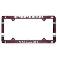 Montana Grizzlies Lic Plate Frame Full Color