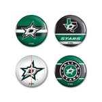 Dallas Stars Button 4 Pack 1 1/4" Rnd