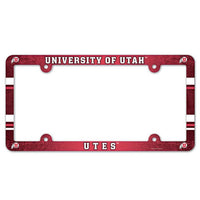 Wholesale-Utah Utes Lic Plate Frame Full Color