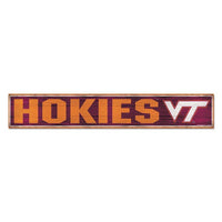 Virginia Tech Hokies Wood Sign 6"x36" 3/8" thick