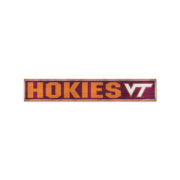 Wholesale-Virginia Tech Hokies Wood Sign 6"x36" 3/8" thick