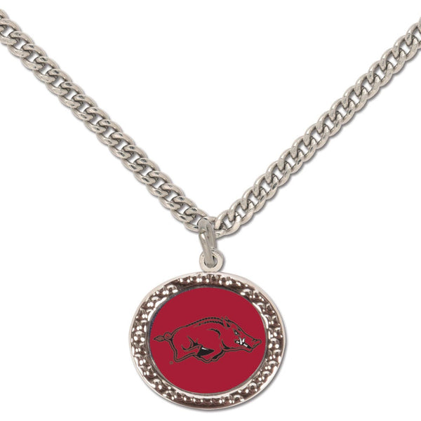 Arkansas Razorbacks Necklace w/Charm Jewelry Card