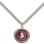 Wholesale-Florida State Seminoles Necklace w/Charm Jewelry Card