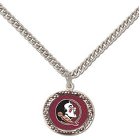 Wholesale-Florida State Seminoles Necklace w/Charm Jewelry Card