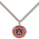 Wholesale-Auburn Tigers Necklace w/Charm Jewelry Card