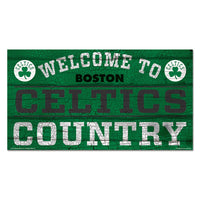 Boston Celtics Wood Sign 13"x24" 1/4" thick