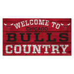 Chicago Bulls Wood Sign 13"x24" 1/4" thick