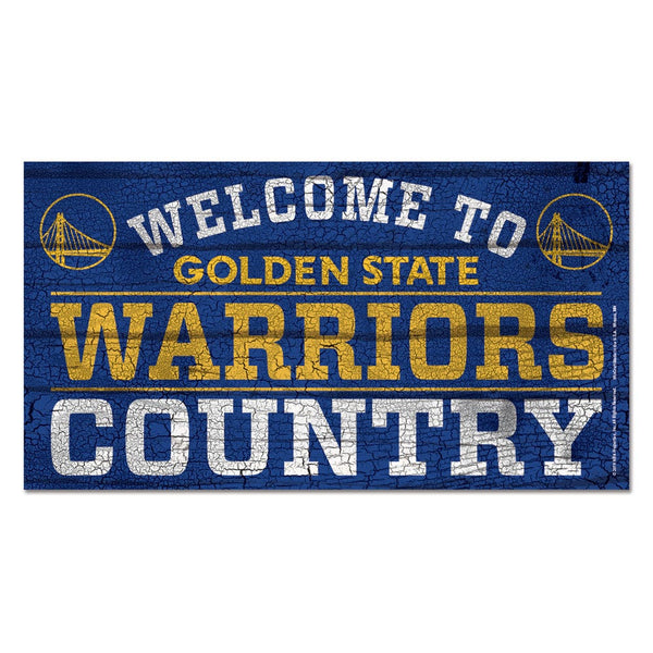 Golden State Warriors Wood Sign 13"x24" 1/4" thick