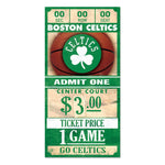 Boston Celtics Wood Sign 6x12 3/8" thick