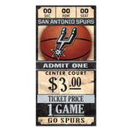 San Antonio Spurs Wood Sign 6x12 3/8" thick