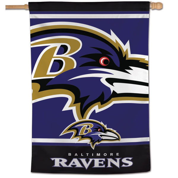 Baltimore Ravens MEGA LOGO Vertical Flag 28" x 40"