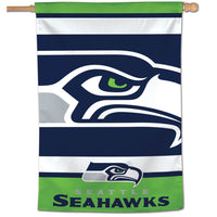 Seattle Seahawks MEGA LOGO Vertical Flag 28" x 40"