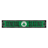 Boston Celtics Wood Sign 6"x36" 3/8" thick