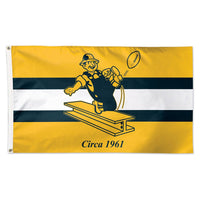 Pittsburgh Steelers / Classic Logo Retro Flag - Deluxe 3' X 5'