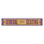 Los Angeles Lakers Wood Sign 6"x36" 3/8" thick