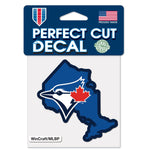 Toronto Blue Jays State Perfect Cut Color Decal 4" x 4"