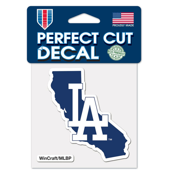 Los Angeles Dodgers state Perfect Cut Color Decal 4" x 4"