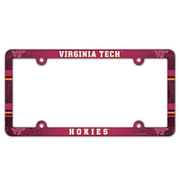 Virginia Tech Hokies Lic Plate Frame Full Color