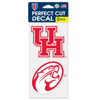 Wholesale-Houston Cougars Perfect Cut Decal Set of two 4"x4"