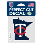 Minnesota Twins Perfect Cut Color Decal 4" x 4"